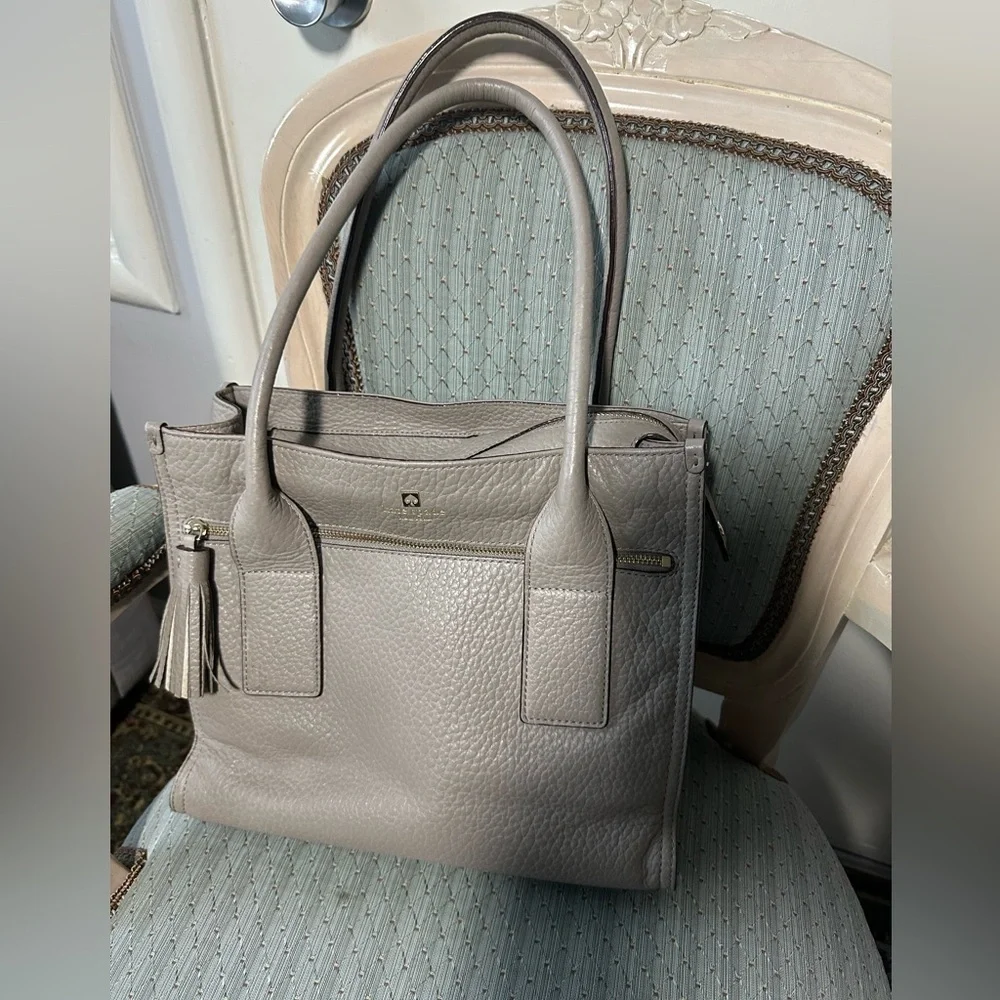 Kate Spade Taupe Leather Tote